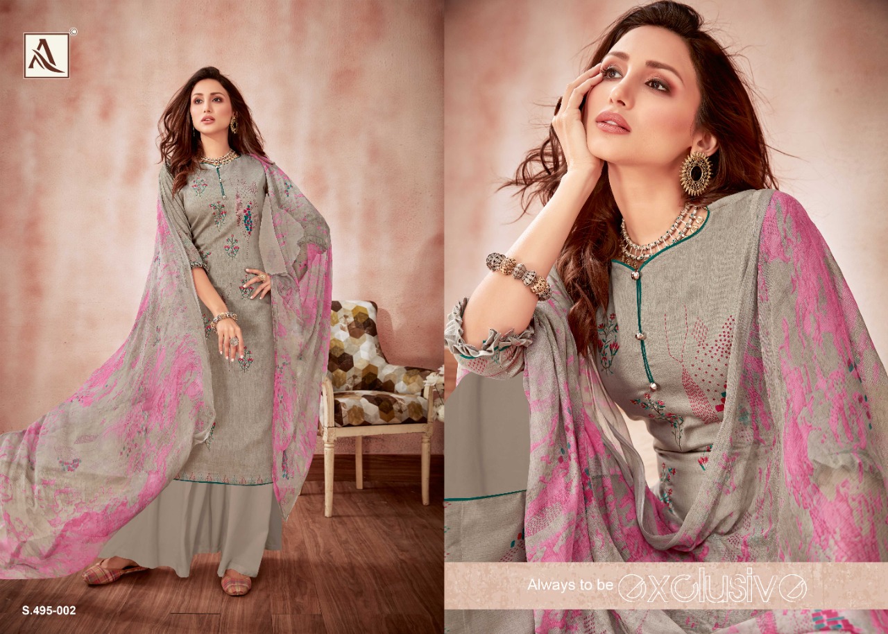 Alok Present  Areefa  Cotton Digital Printed Dress Material