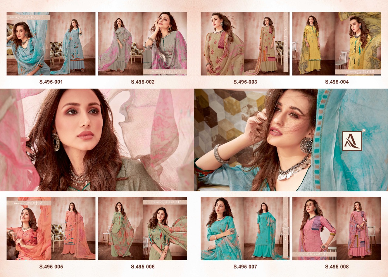 Alok Present  Areefa  Cotton Digital Printed Dress Material