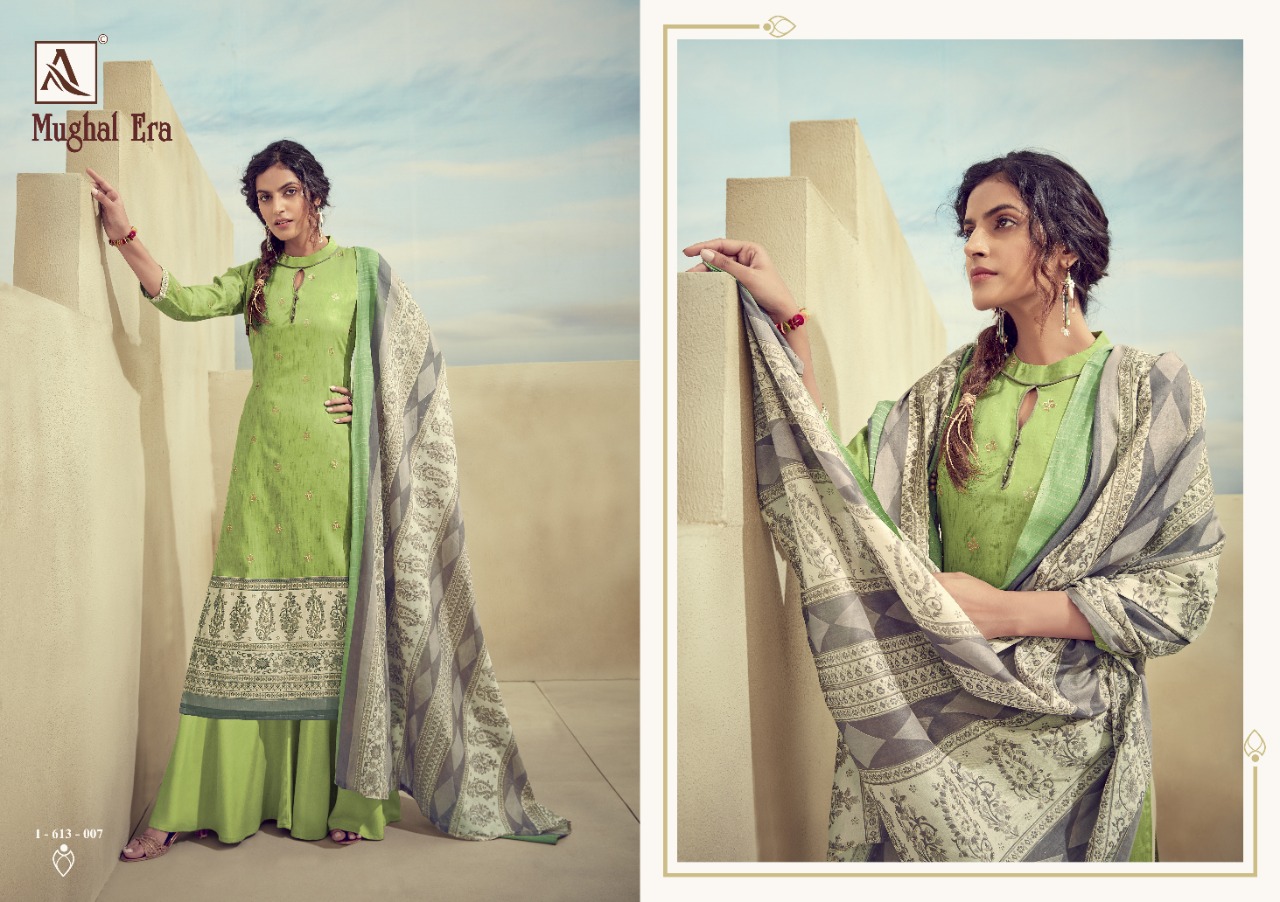 Alok Present  Mughalera  Digital Printed Dress Material