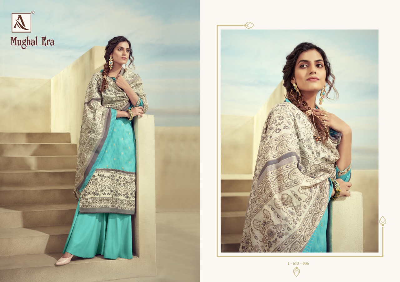 Alok Present  Mughalera  Digital Printed Dress Material