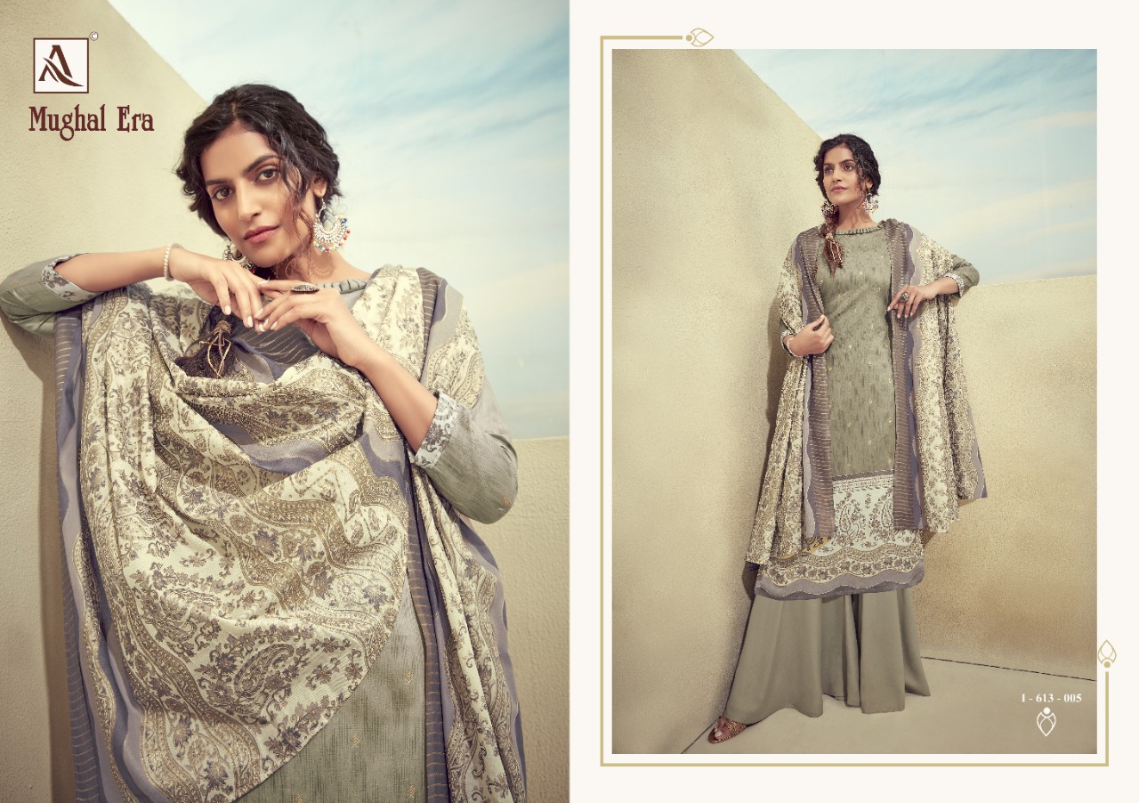 Alok Present  Mughalera  Digital Printed Dress Material