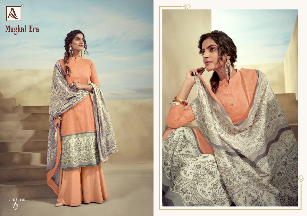 Alok Present  Mughalera  Digital Printed Dress Material