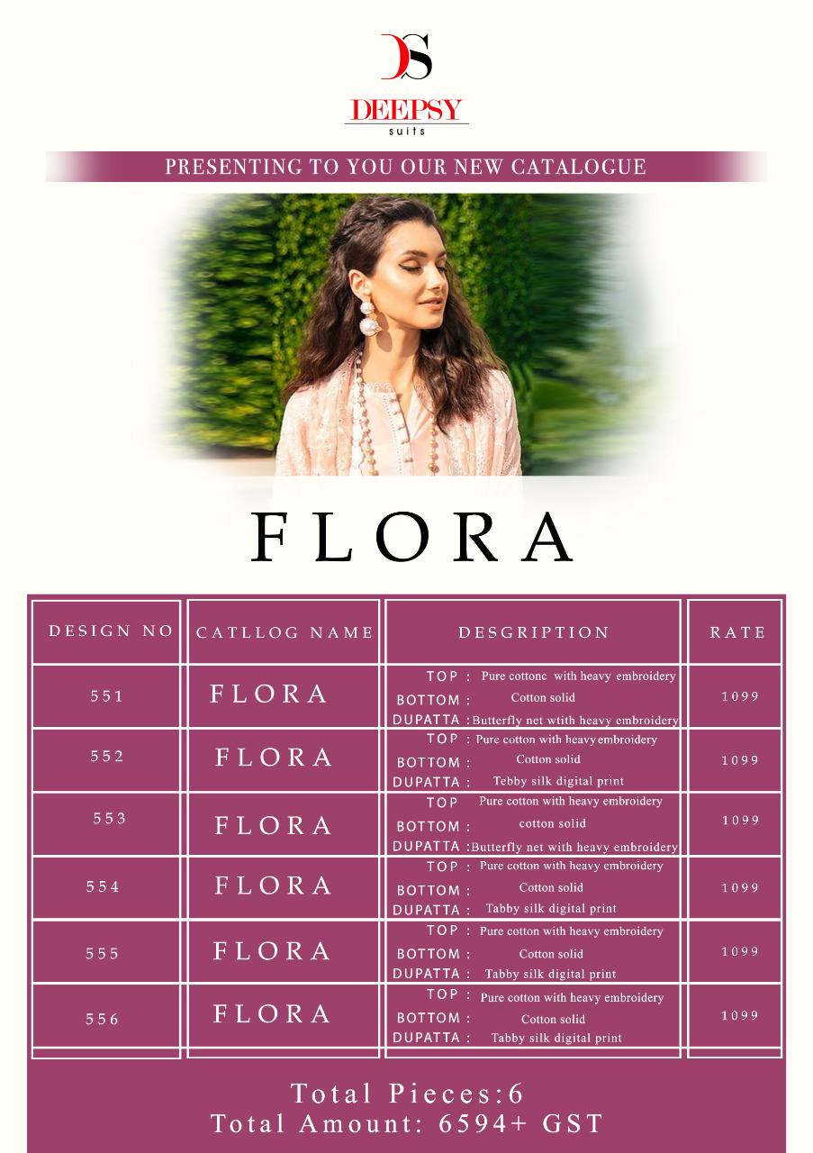 Deepsy Present Flora Pure Cotton Pakistani  Salwar Suit Collection