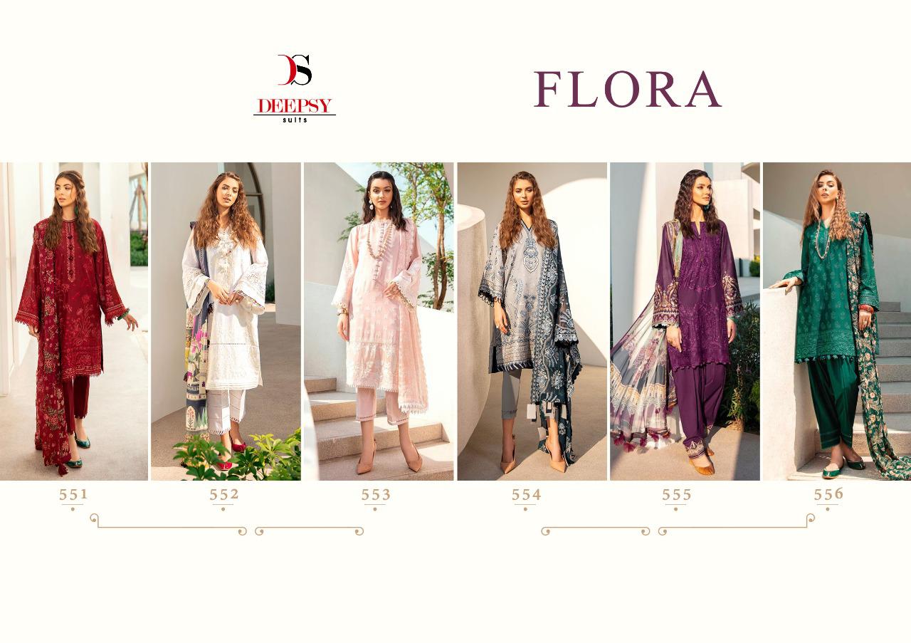 Deepsy Present Flora Pure Cotton Pakistani  Salwar Suit Collection