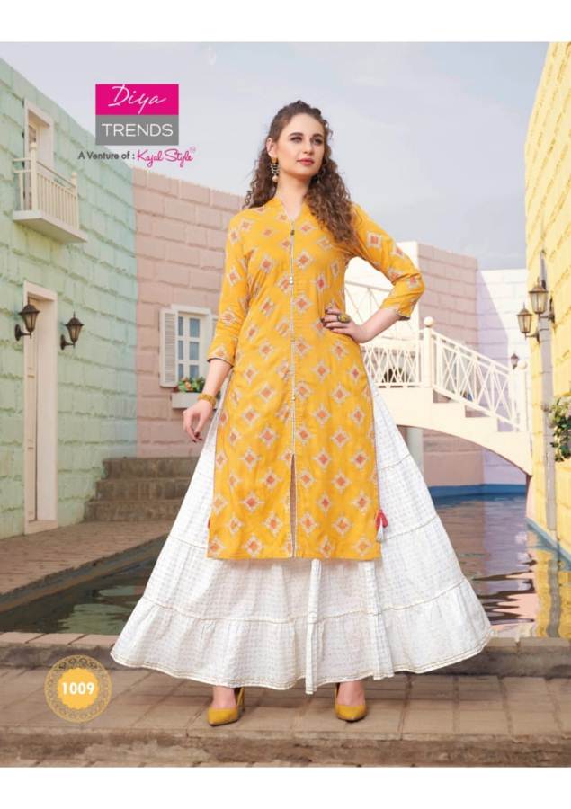 Diya Trends Present Florence 1 Kurti With Bottom Collection.