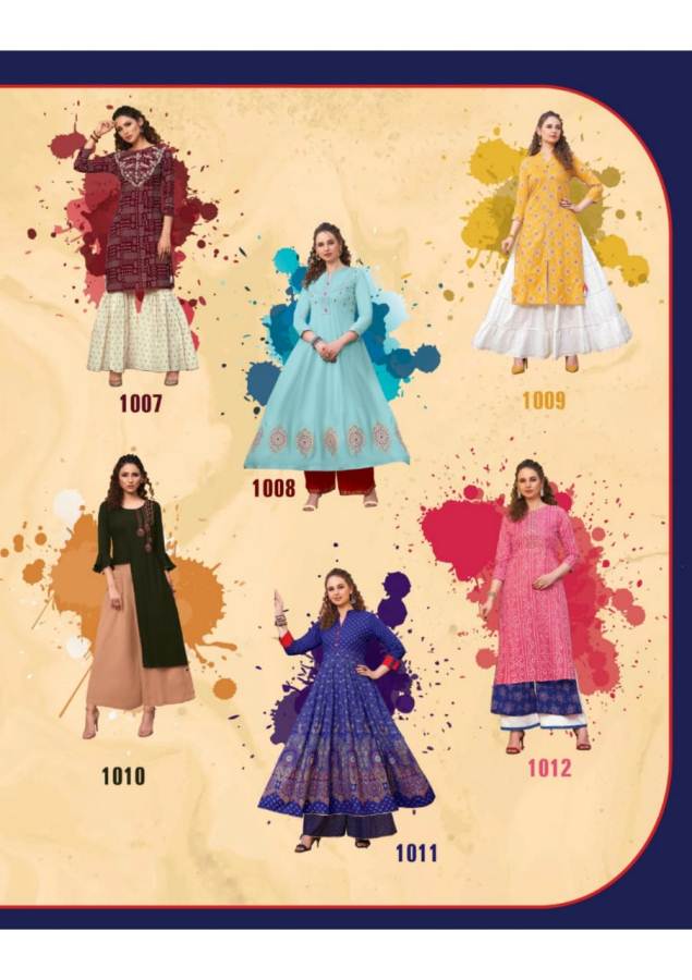 Diya Trends Present Florence 1 Kurti With Bottom Collection.