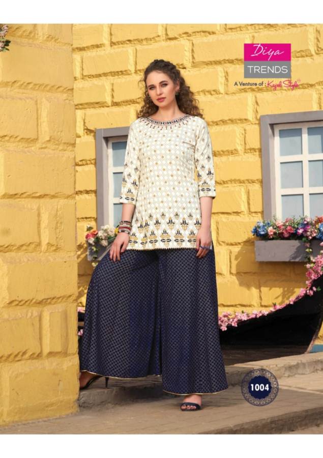 Diya Trends Present Florence 1 Kurti With Bottom Collection.