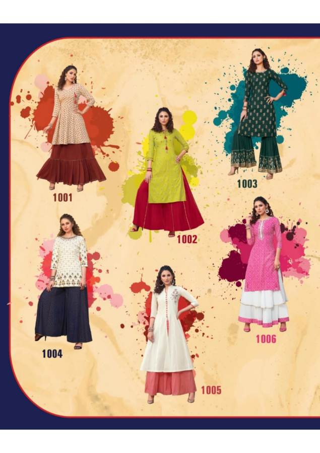 Diya Trends Present Florence 1 Kurti With Bottom Collection.