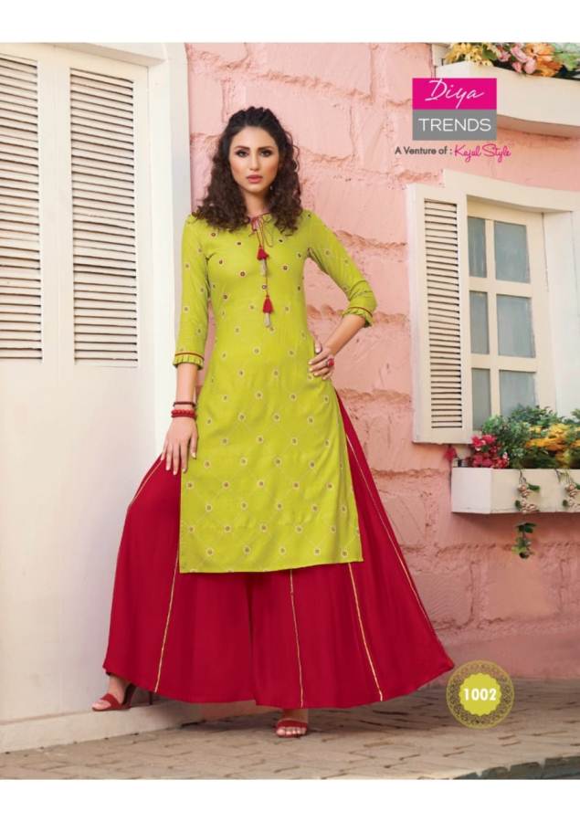 Diya Trends Present Florence 1 Kurti With Bottom Collection.