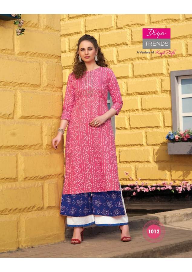 Diya Trends Present Florence 1 Kurti With Bottom Collection.