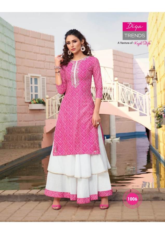 Diya Trends Present Florence 1 Kurti With Bottom Collection.