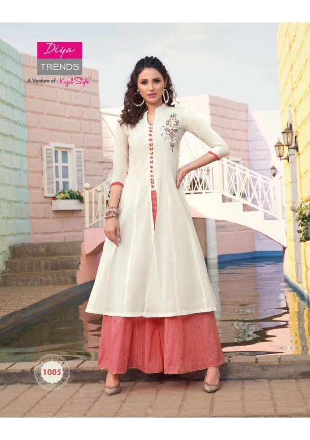 Diya Trends Present Florence 1 Kurti With Bottom Collection.