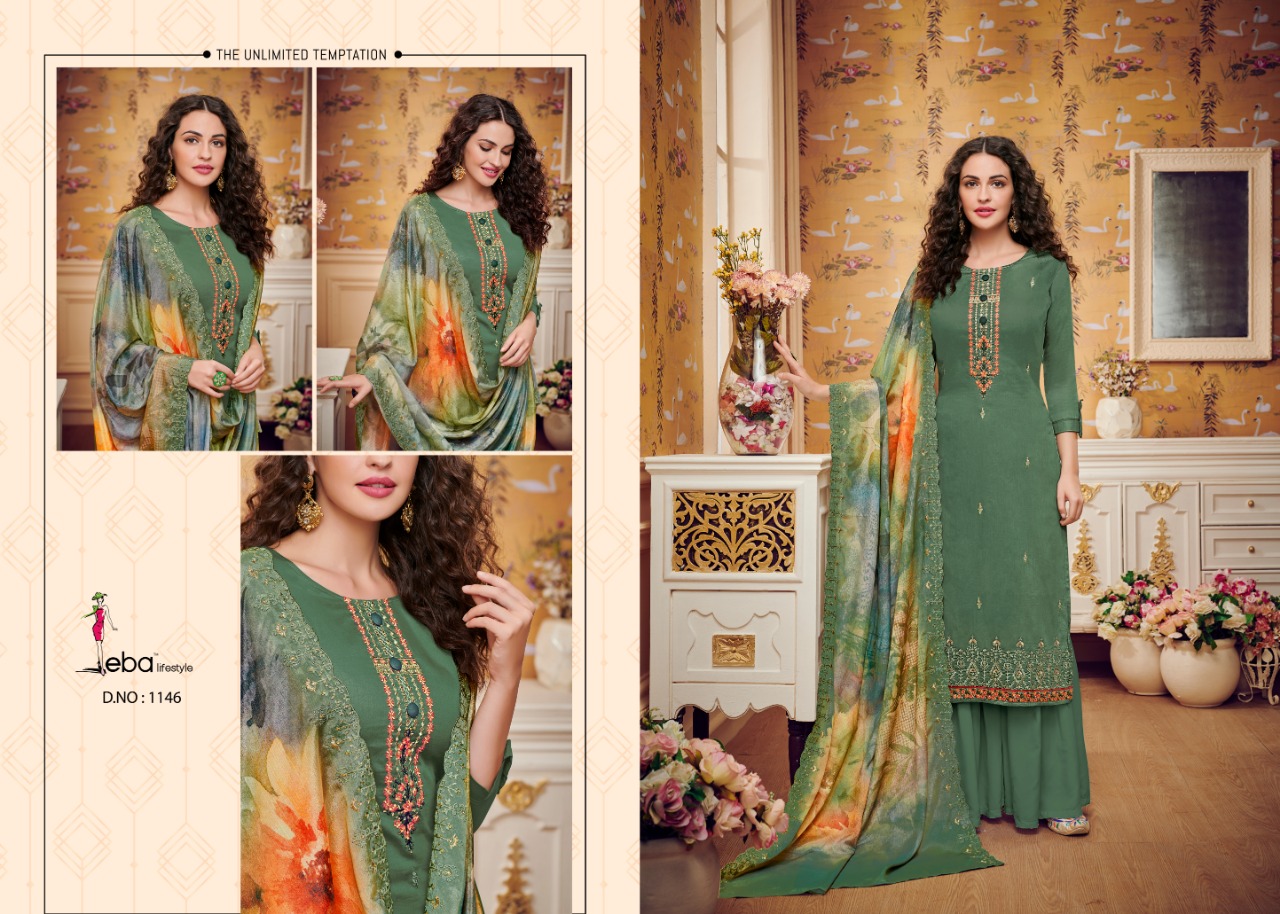 Eba Present  Hurma Vol 27party Wear  Dress Material