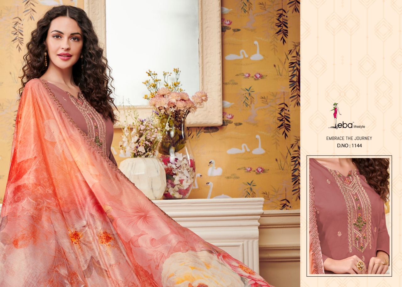 Eba Present  Hurma Vol 27party Wear  Dress Material