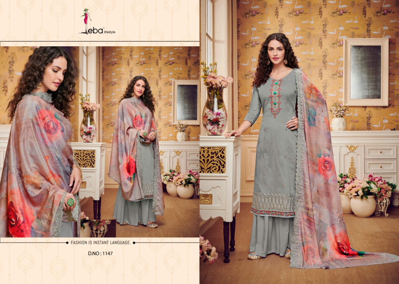 Eba Present  Hurma Vol 27party Wear  Dress Material