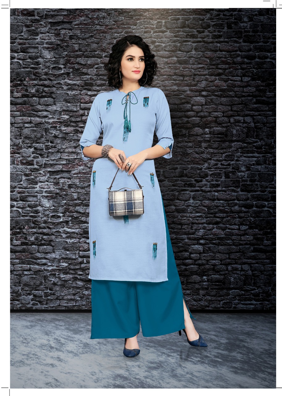 Fiesta Presents 5 Girl Fashioner Kurtis With Palazzo