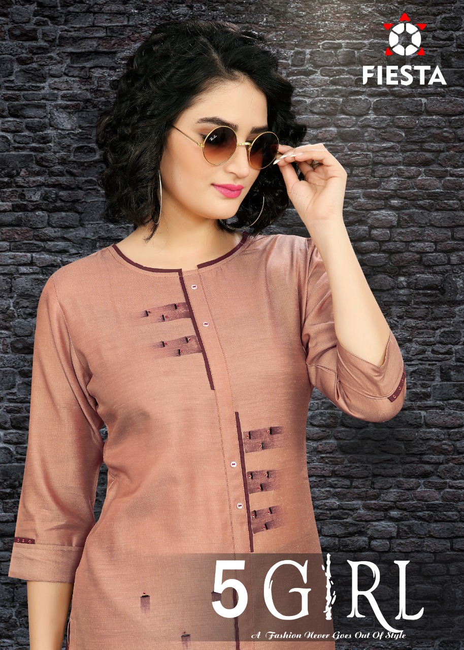 Fiesta Presents 5 Girl Fashioner Kurtis With Palazzo