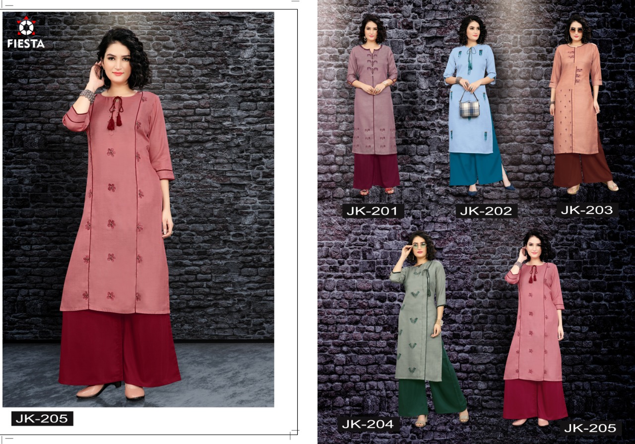 Fiesta Presents 5 Girl Fashioner Kurtis With Palazzo