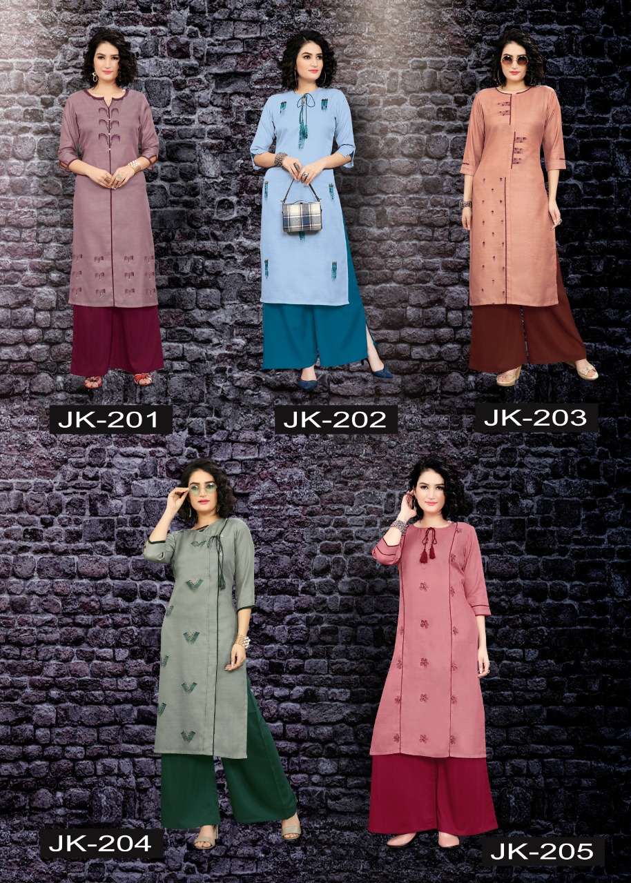 Fiesta Presents 5 Girl Fashioner Kurtis With Palazzo