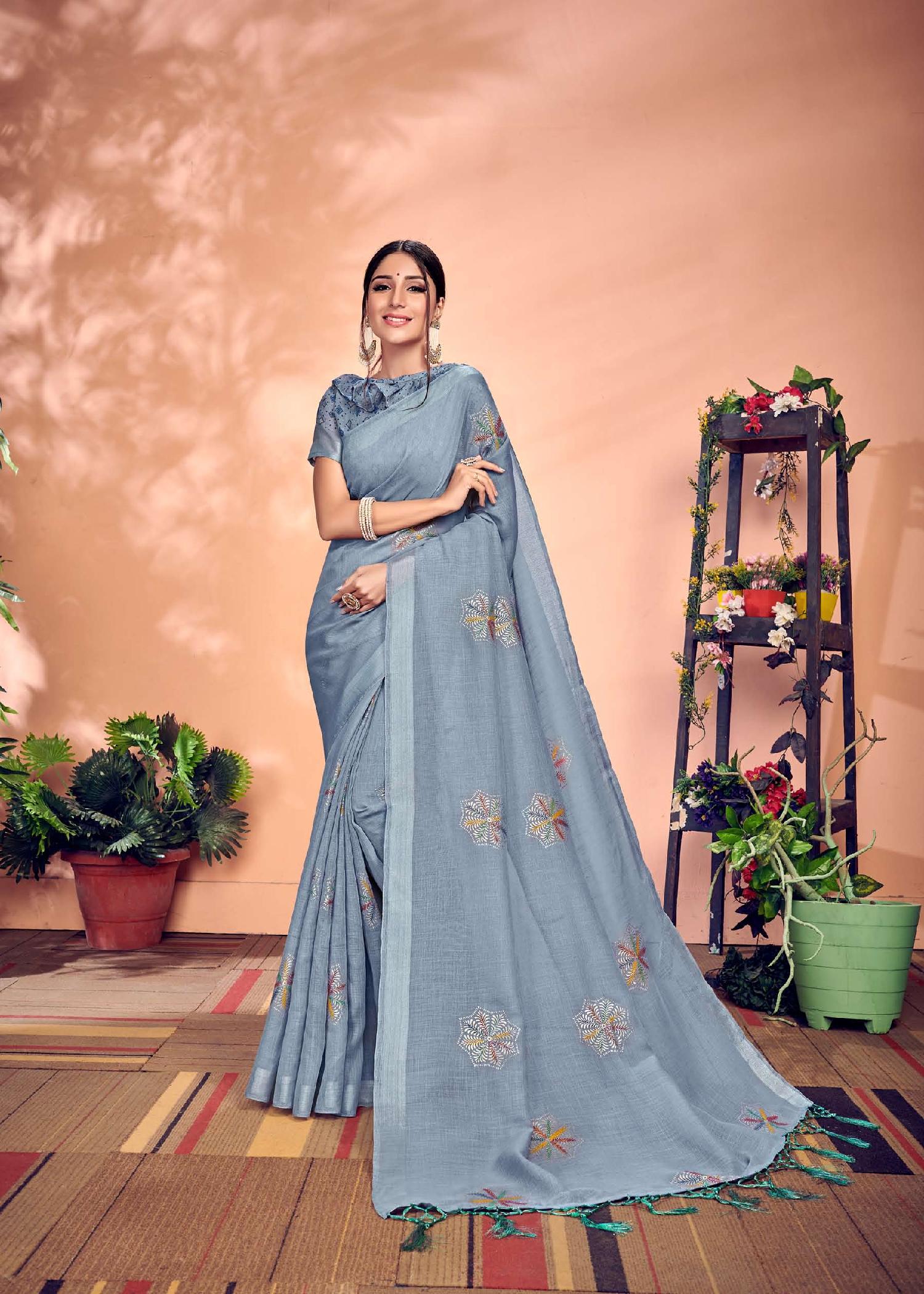 Jeevika Weight Less Casual Wear Sarees Catalogue