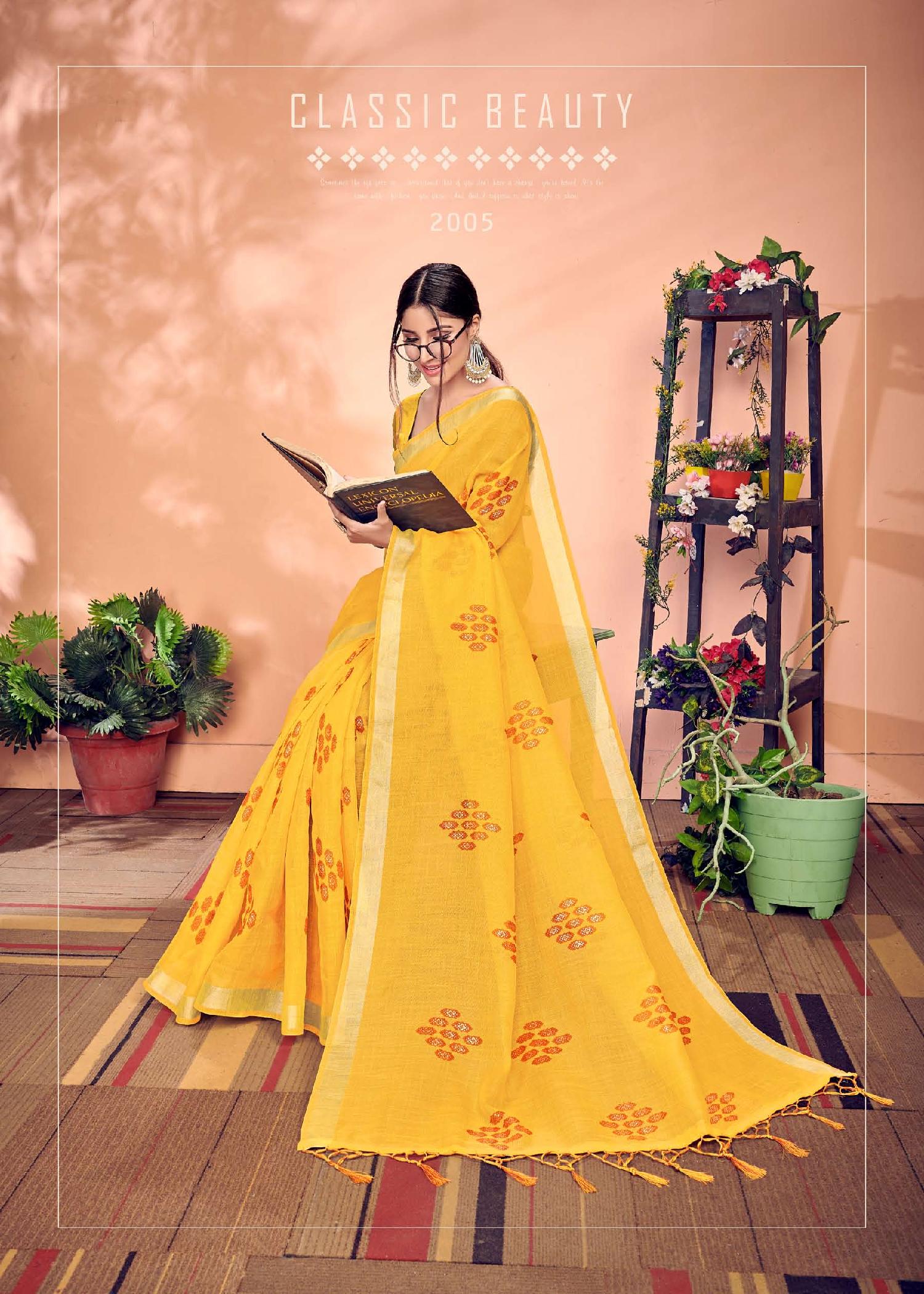 Jeevika Weight Less Casual Wear Sarees Catalogue