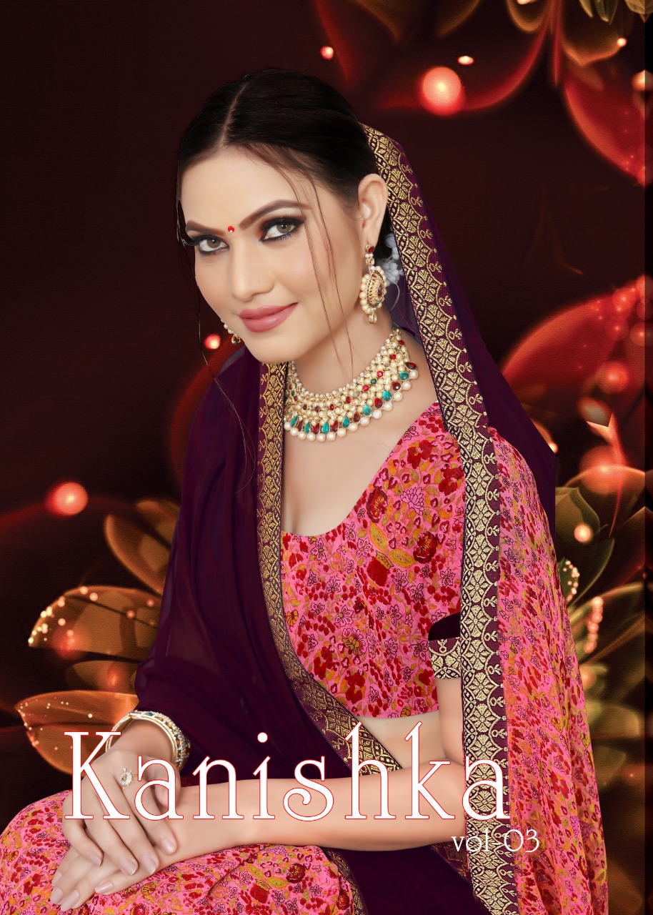 Kanishka Vol 3 Present Casual Wear Sarees Catalogue