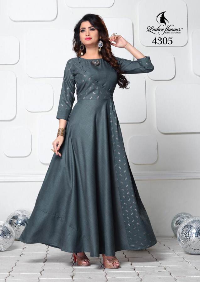 Ladies Flavour Present  Miss World Vol 2 Long Party Wear Kurti