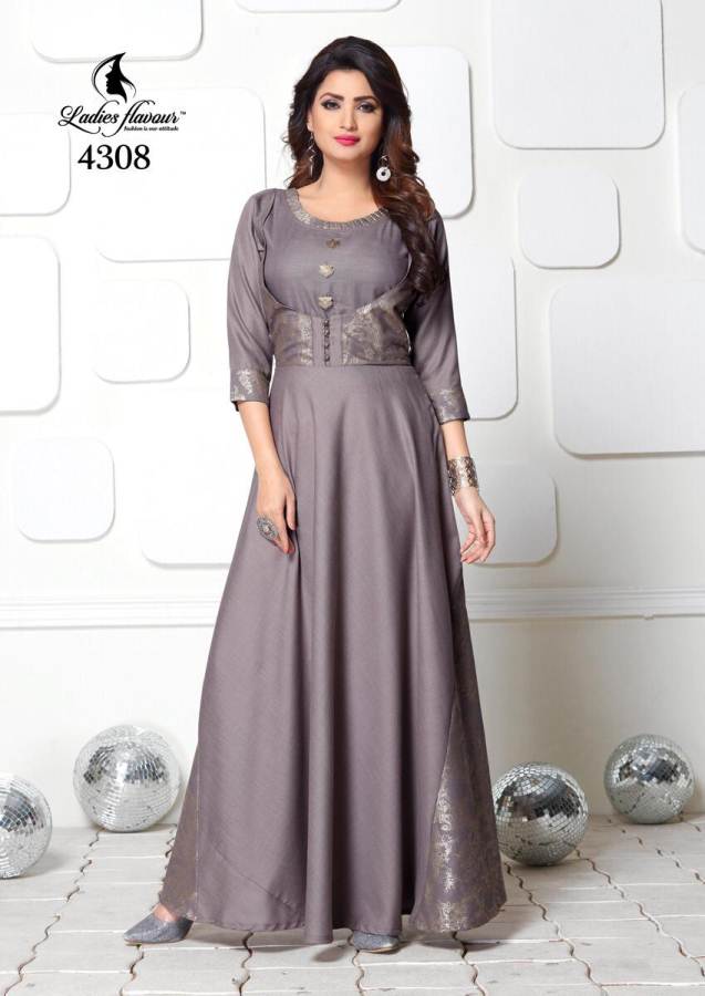 Ladies Flavour Present  Miss World Vol 2 Long Party Wear Kurti