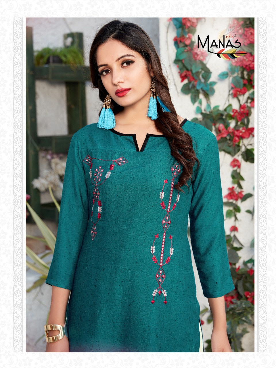 Manas  Present Anishka Vol 4 Kurtis Catalogue.