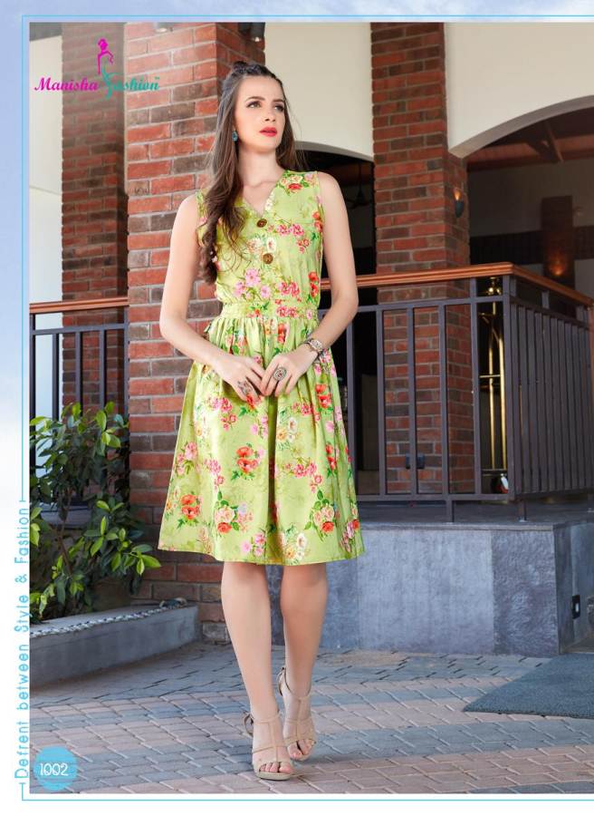 Malvika Vol 1 Manisha Fashion Party Wear  Kurti Catalogue