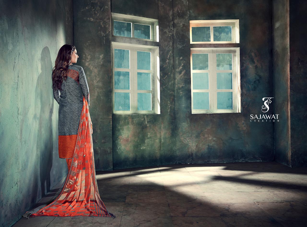 Sajawat Present Matrix Partywear Dress Material