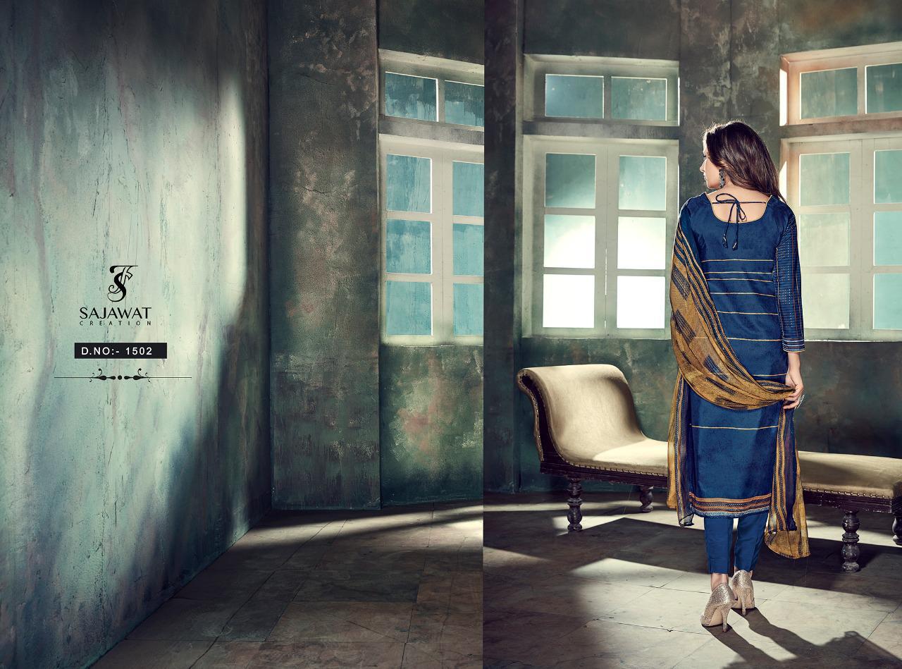 Sajawat Present Matrix Partywear Dress Material