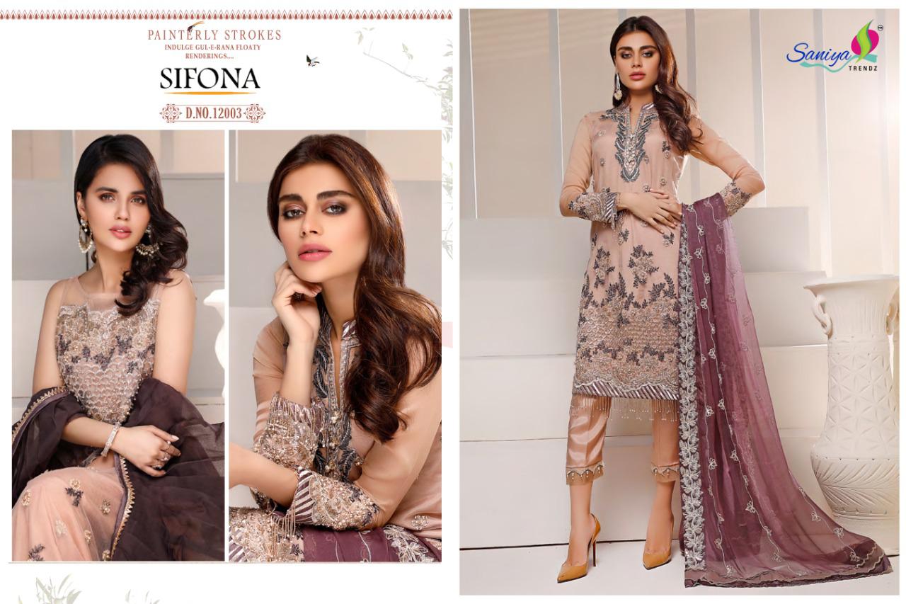 Saniya Sifona Embroidered Premium Pakistani Collection
