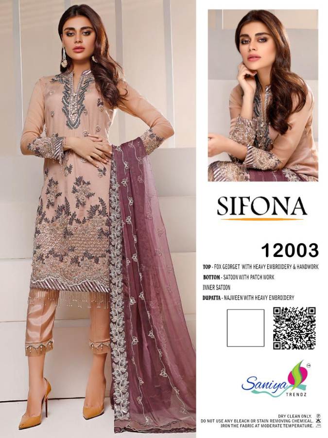 Saniya Sifona Embroidered Premium Pakistani Collection