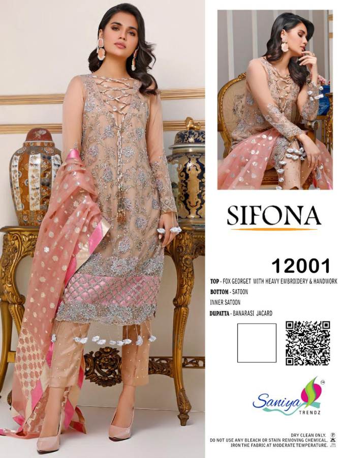 Saniya Sifona Embroidered Premium Pakistani Collection