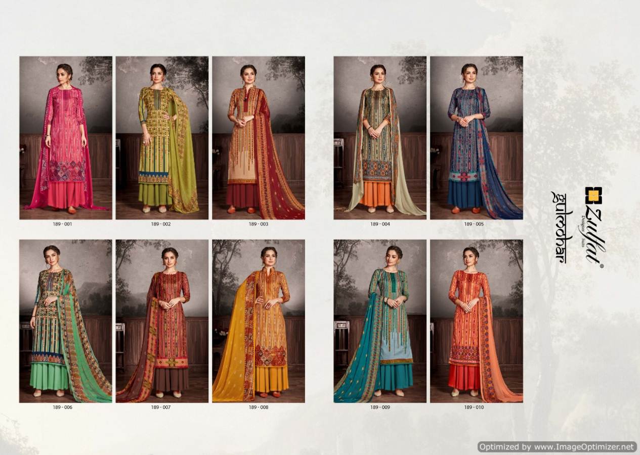 Zulfat  Present  Gulmohar  Digital Printed Dress Material