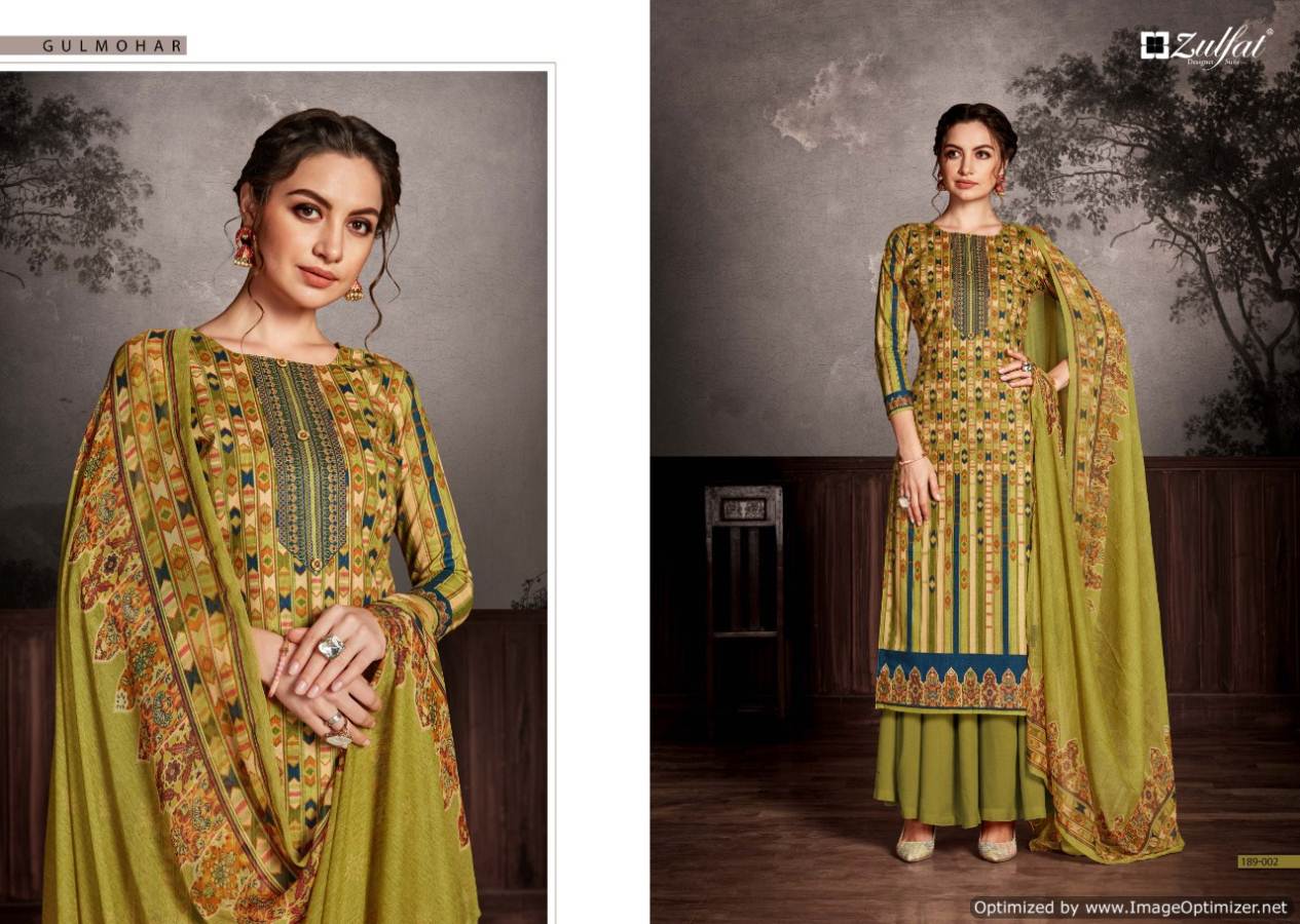 Zulfat  Present  Gulmohar  Digital Printed Dress Material