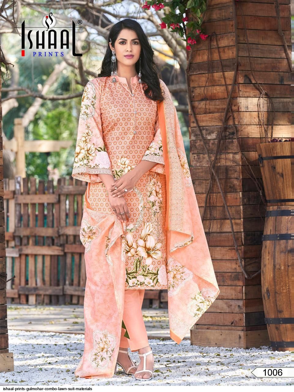 Ishaal Gulmohar Combo  Pure Lawn Collection