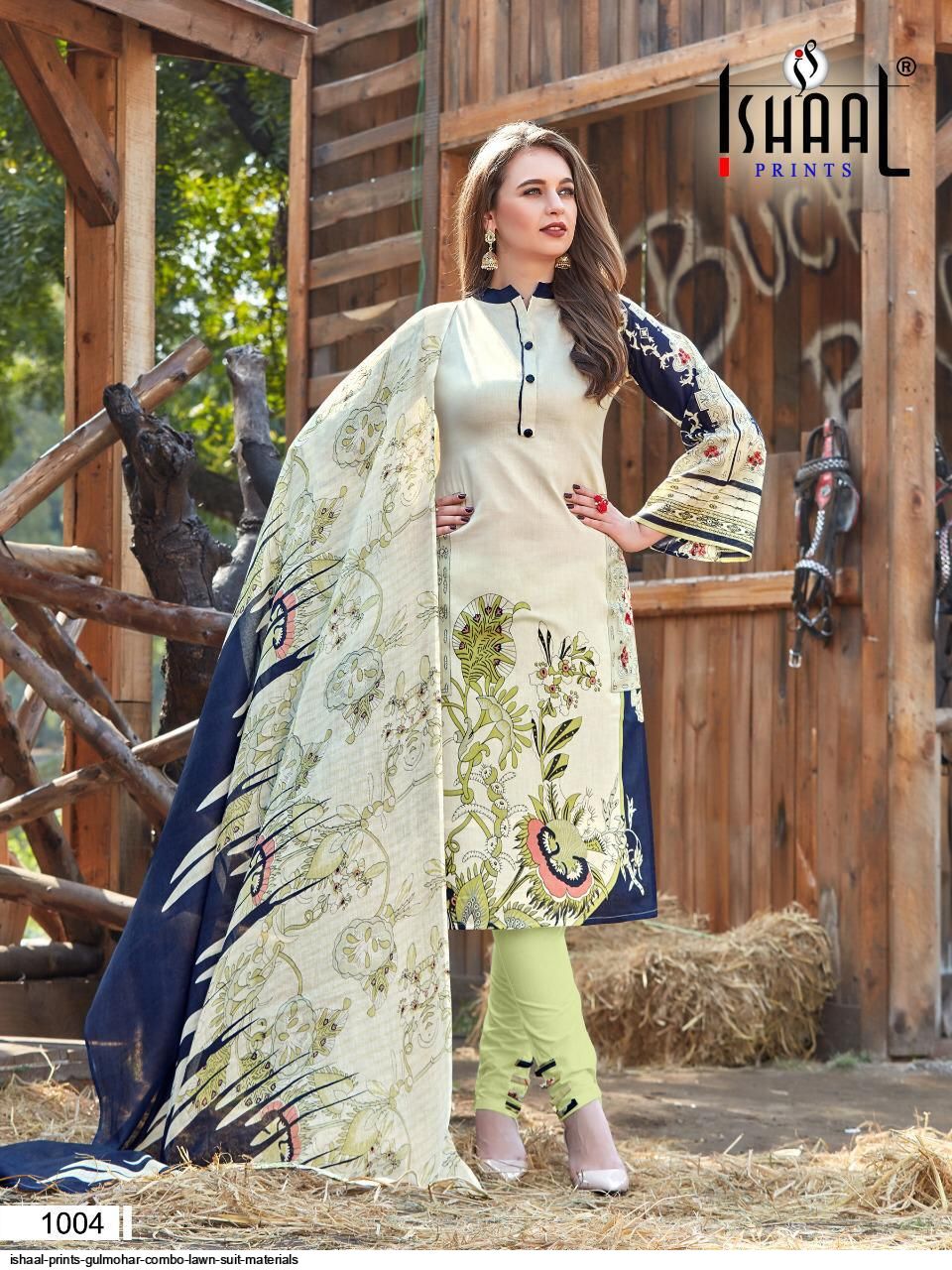 Ishaal Gulmohar Combo  Pure Lawn Collection