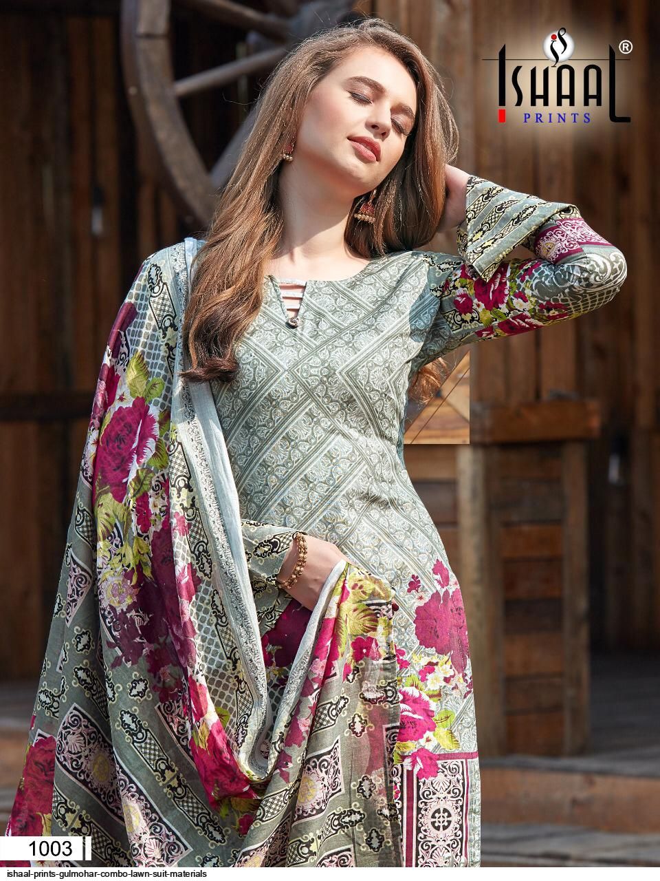 Ishaal Gulmohar Combo  Pure Lawn Collection
