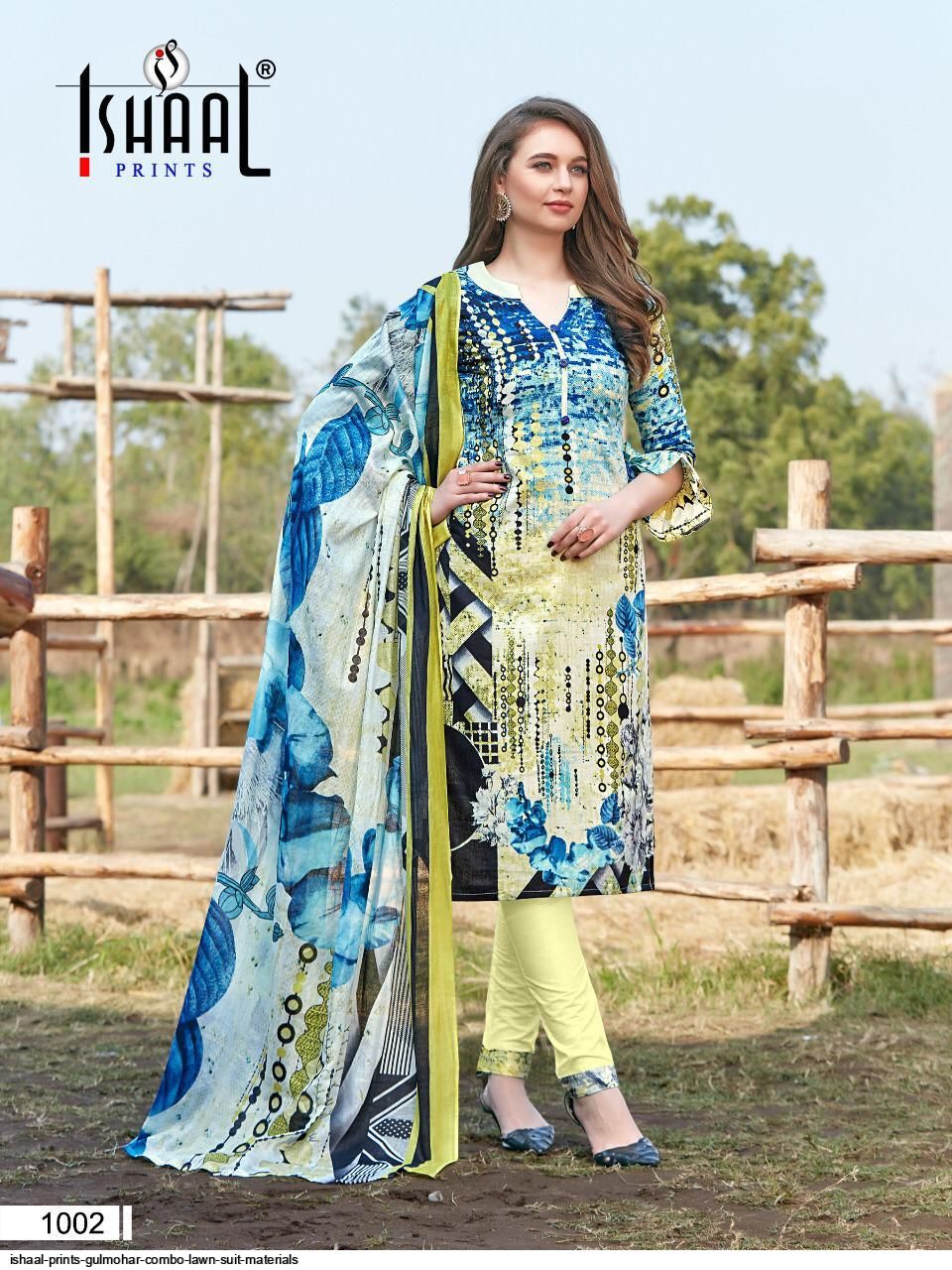 Ishaal Gulmohar Combo  Pure Lawn Collection