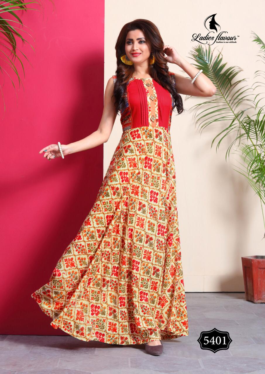 Lovely By Ladies Flavour Anarkali Long Kurtis Catalogue