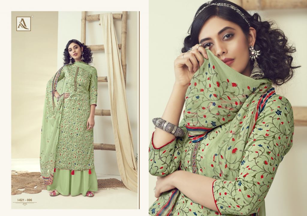 Alok Presents Kangan Collection Of Designer Pure Jam Cotton Dress Materials