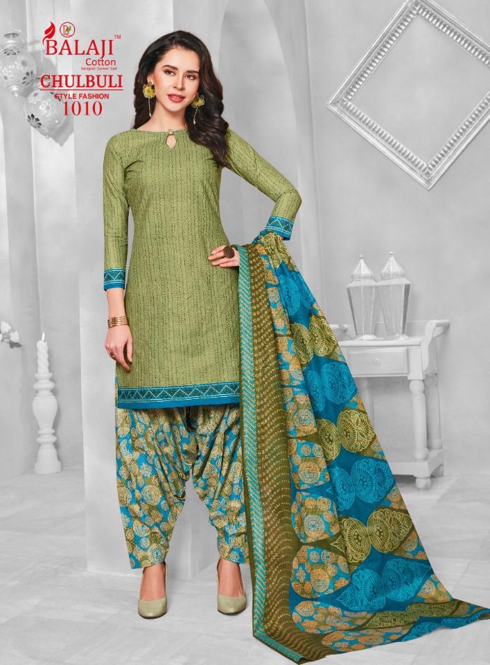 Balaji Presents Chulbuli Collection Of Pure Cotton Casual Wear Dress Materials