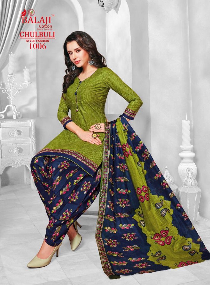 Balaji Presents Chulbuli Collection Of Pure Cotton Casual Wear Dress Materials