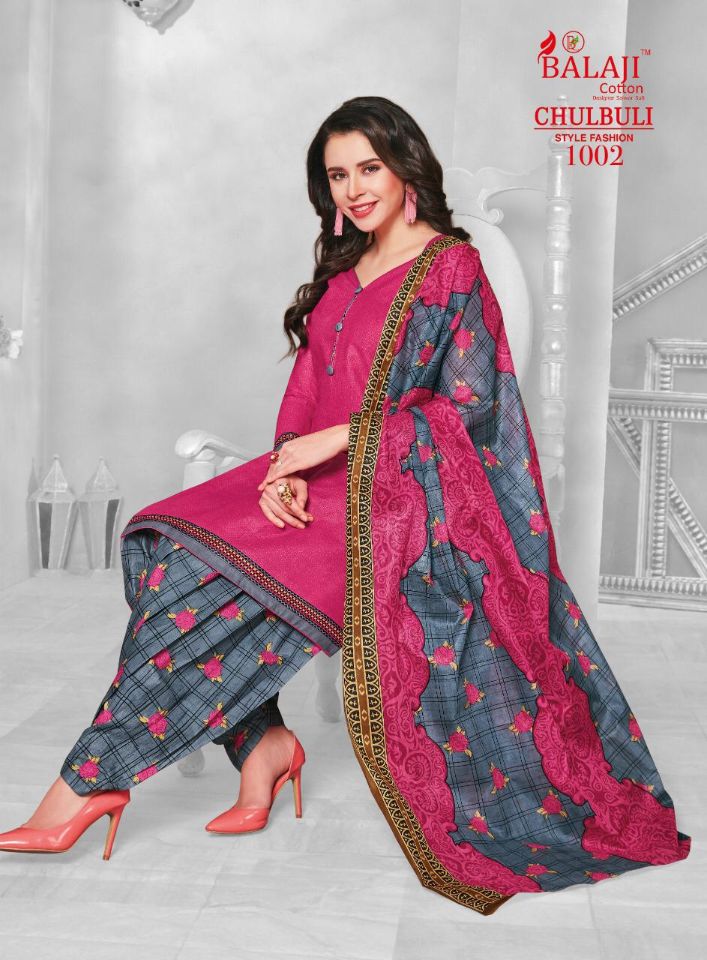 Balaji Presents Chulbuli Collection Of Pure Cotton Casual Wear Dress Materials