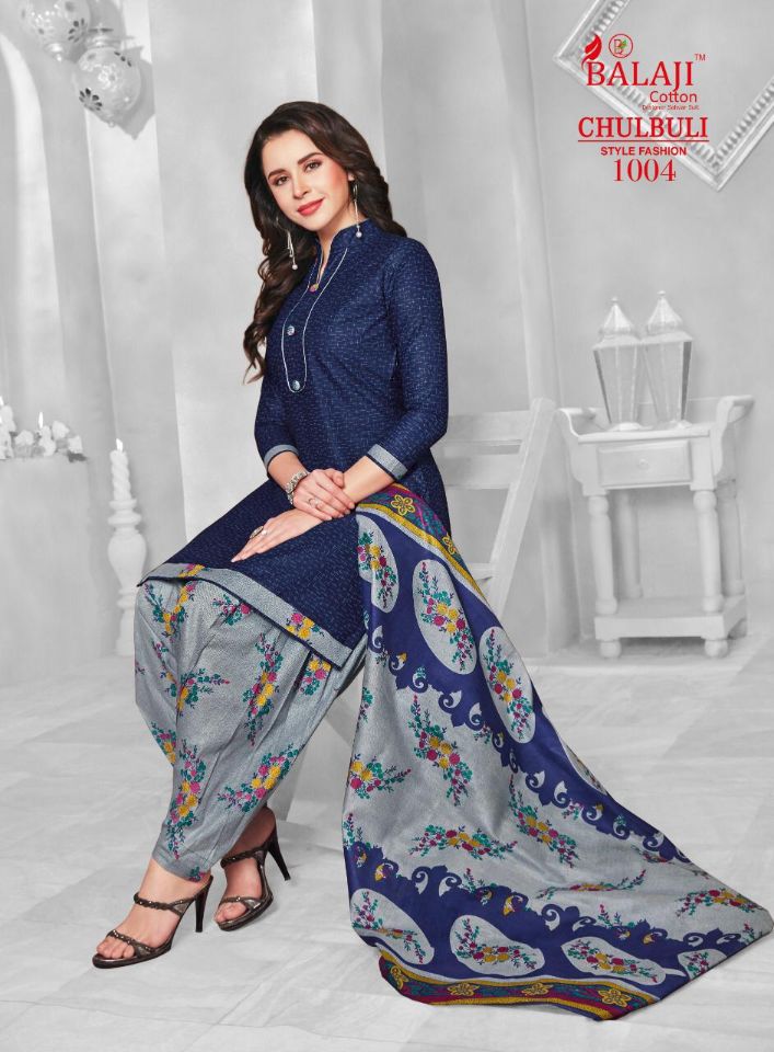 Balaji Presents Chulbuli Collection Of Pure Cotton Casual Wear Dress Materials