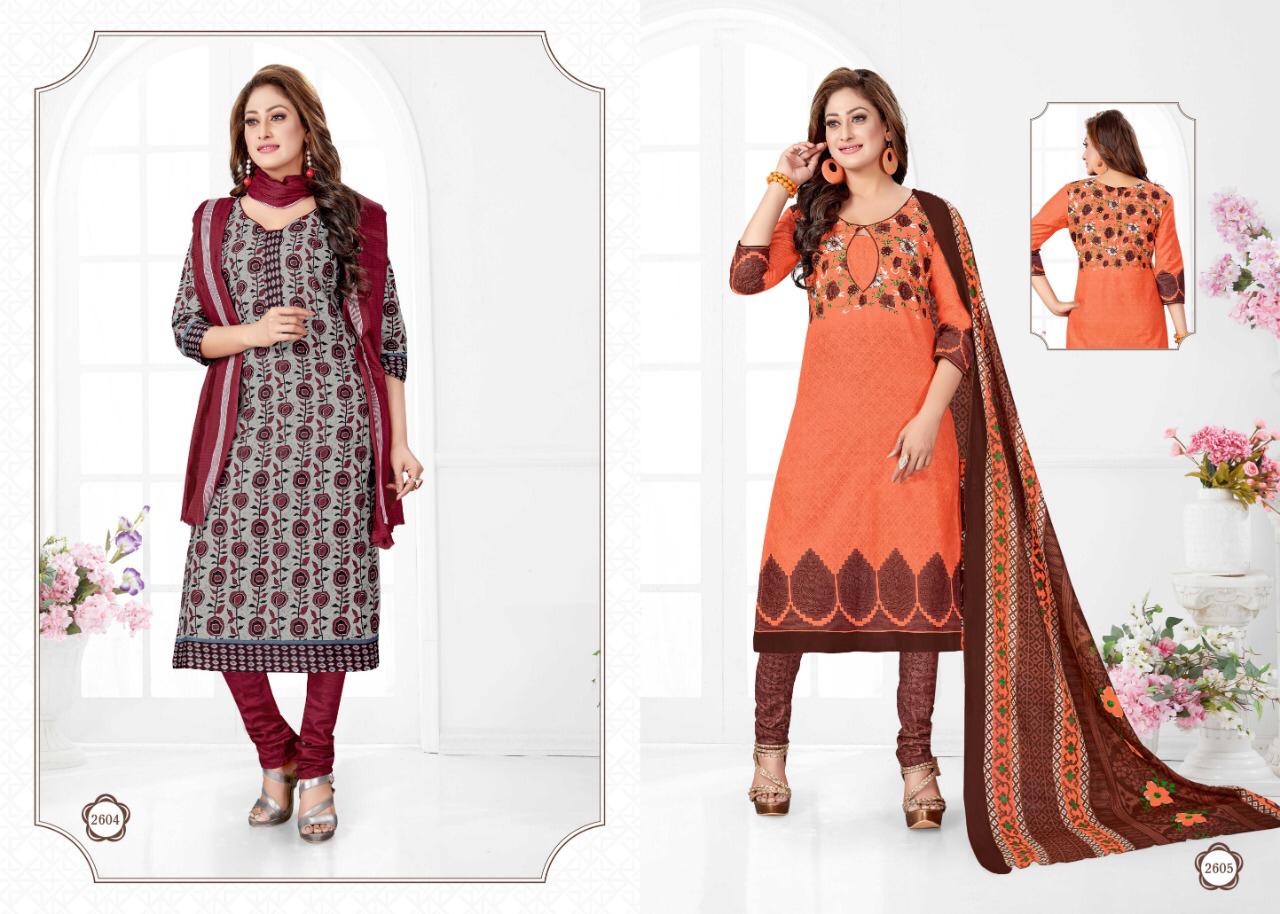 Fc Cotton Pluse Presents Meera 26 Printed Casual Cotton Dress Materials