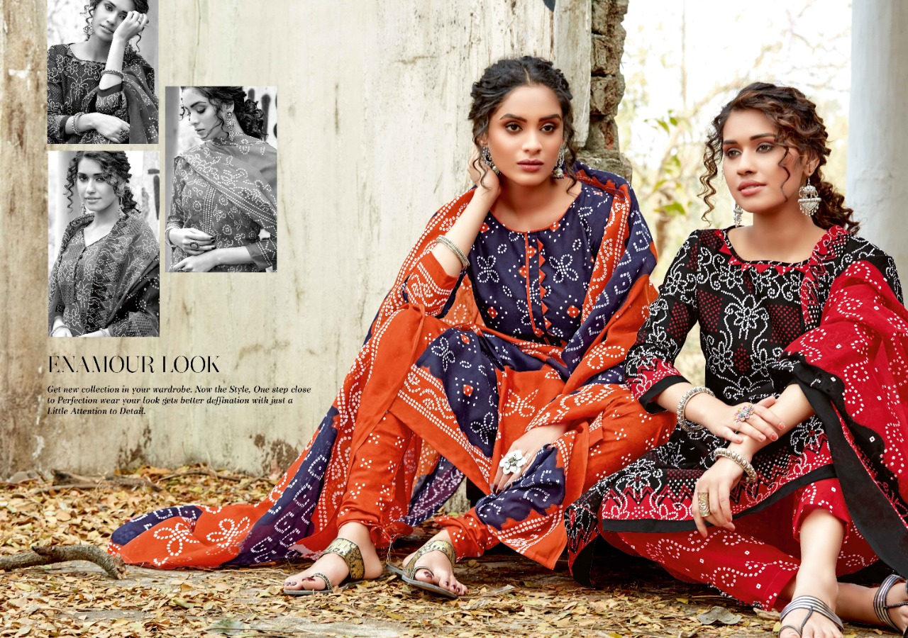 Sweety Presents Kia Colection Of Amazing Bandhni Soft Cotton Dress Materials