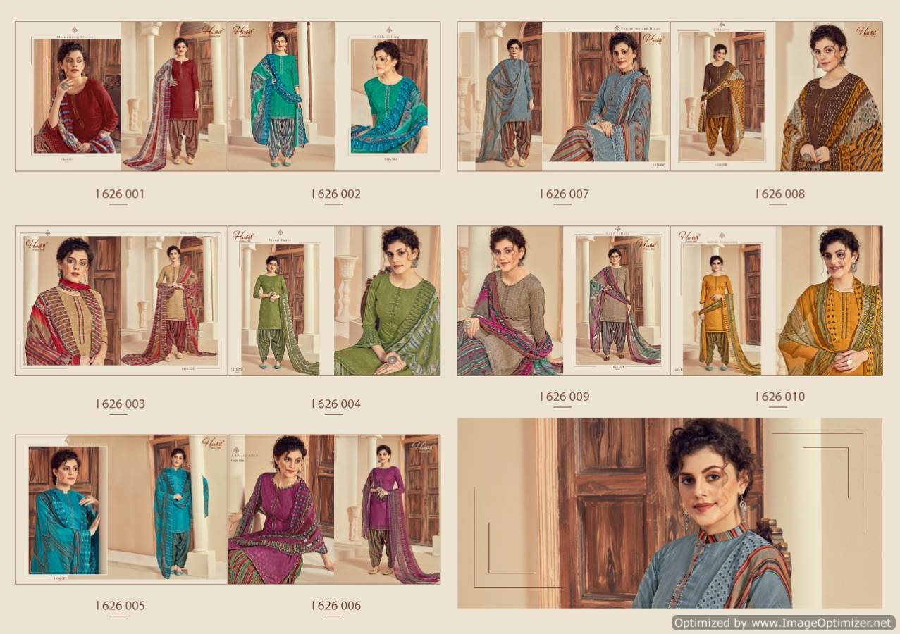 Harshit Presents Patiyala House Collection Of Pure Cotton Designer Dress Materials
